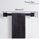 thumbnail image 2 of Juego de accesorios de baño PAHSFS negro mate, 5 piezas, 2 of 6