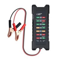 Magideal - Probador De Alternador De Batería De Coche De 12V Y 24V, Protección Contra Sobrevoltaje, Probador De Alternador Automotriz, Probador De Batería Automá Acortar