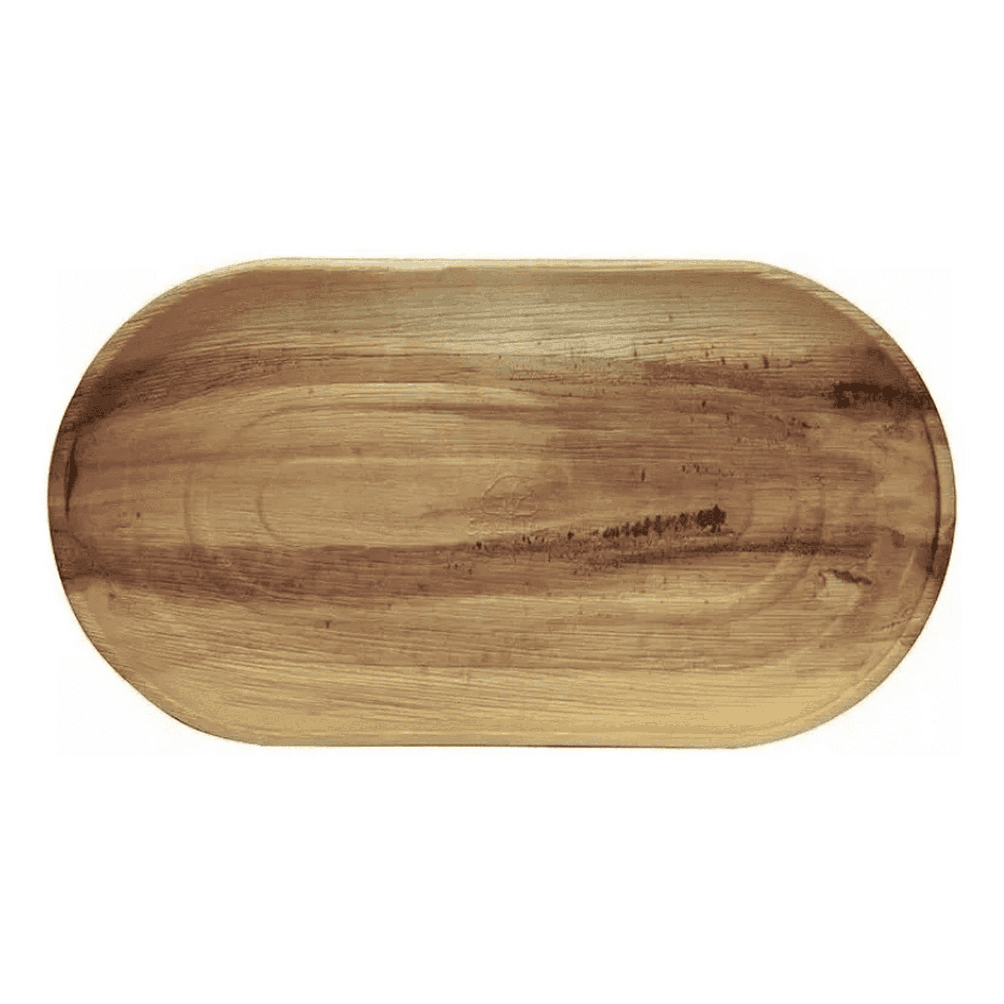 Genérico - Set De 3 Bandejas Ecológicas De Hoja De Palma Bandejas Hoja De Palma Marrón