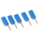 thumbnail image 2 of 5 piezas de conector de banana de 2 mm para sondas de prueba instrumento medidor conector azul, 2 of 5