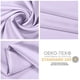 thumbnail image 4 of Fundas de almohada de seda Jocoku, 100% seda de morera estándar, color morado claro, 4 of 6
