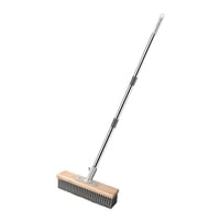 Magideal - Cepillo De Alambre De Acero Inoxidable Para Fregar, Cepillo Para Terrazas, Cepillo Para Pisos, Antimusgo, Cerdas Metálicas, Para Bañeras, Azulejos, Es