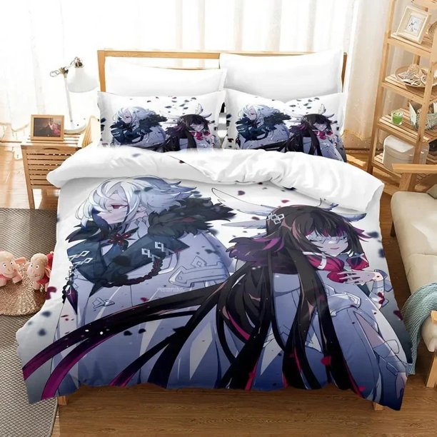 Game Genshin Impact Columbina Bedding Set Duvet Cover Bed Set Quilt Cover Pillowcase Comforter Size Boys Adult Bed Sheets