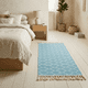 thumbnail image 1 of Bajada De Cama Kilim Pasillera De 130x60cm En Algodon Tejida Con Flecos Estampada, 1 of 3