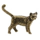 thumbnail image 4 of Estatua De Latón De Gato, Obra De Arte, Té, Mascota, Miniatura Para Mesa, Estantería, Oficina, 4 of 5
