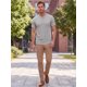 thumbnail image 2 of Camiseta Henley de Hombre INSPIRE CHIC de Manga Corta Cuello Redondo Verano a Rayas T-Shirts L Gris, 2 of 5