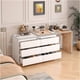 thumbnail image 4 of Escritorio Convertible En L+comoda 120x40x70+120x40x68cm Blanco Con Marron, 4 of 8