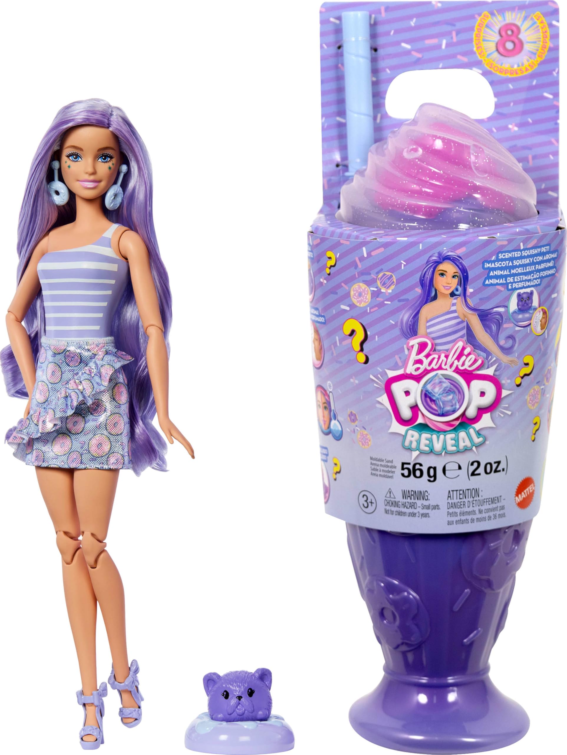 Muñeca De Moda Barbie Pop Reveal Treat Series Con 8 Sorpresas