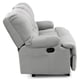 thumbnail image 4 of Bergere Perugia Reclinable 3 Cuerpos Tela Velvet Gris, 4 of 8