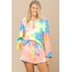 thumbnail image 1 of Conjunto de Top y Shorts de Punto con Estampado Tie-dye L, 1 of 5
