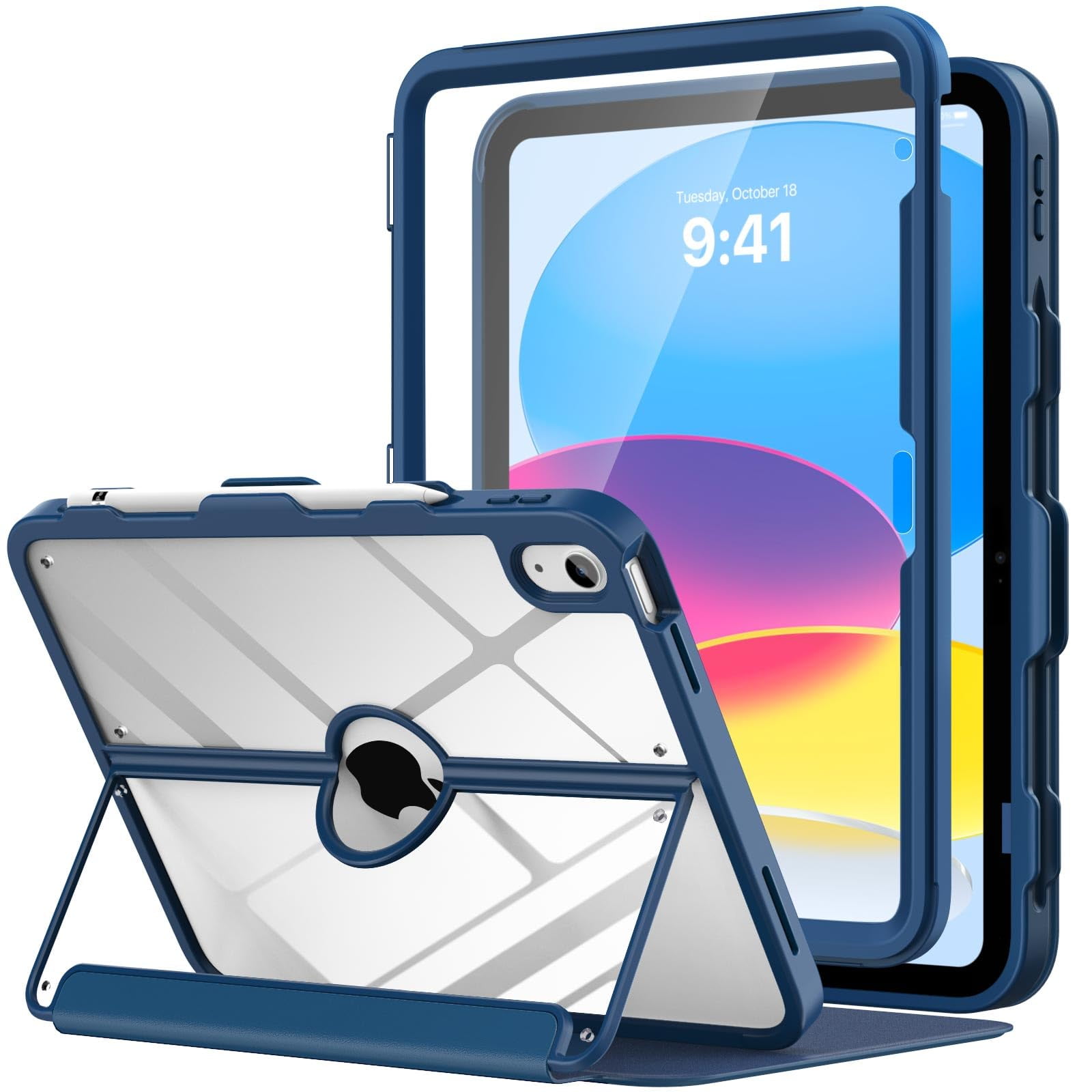 Funda Para Tablet Moko Para Ipad 11" Gen 11/10th Gen 10.9", Azul