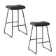 thumbnail image 1 of Pack De 2 Pisos De Bar Acolchados Taburetes Negro, 1 of 6