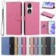 thumbnail image 1 of Funda Cartera de PU para Honor 90 con Tarjetas, Rojo Rosa, 1 of 6