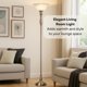 thumbnail image 2 of Lámpara de Piso LIGHTACCENTS 183 cm Níquel Cepillado Vidrio Blanco, 2 of 9
