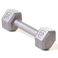 Champion Barbell - Mancuerna Dumbbell Champion Solid Hex De 4,5 Kg