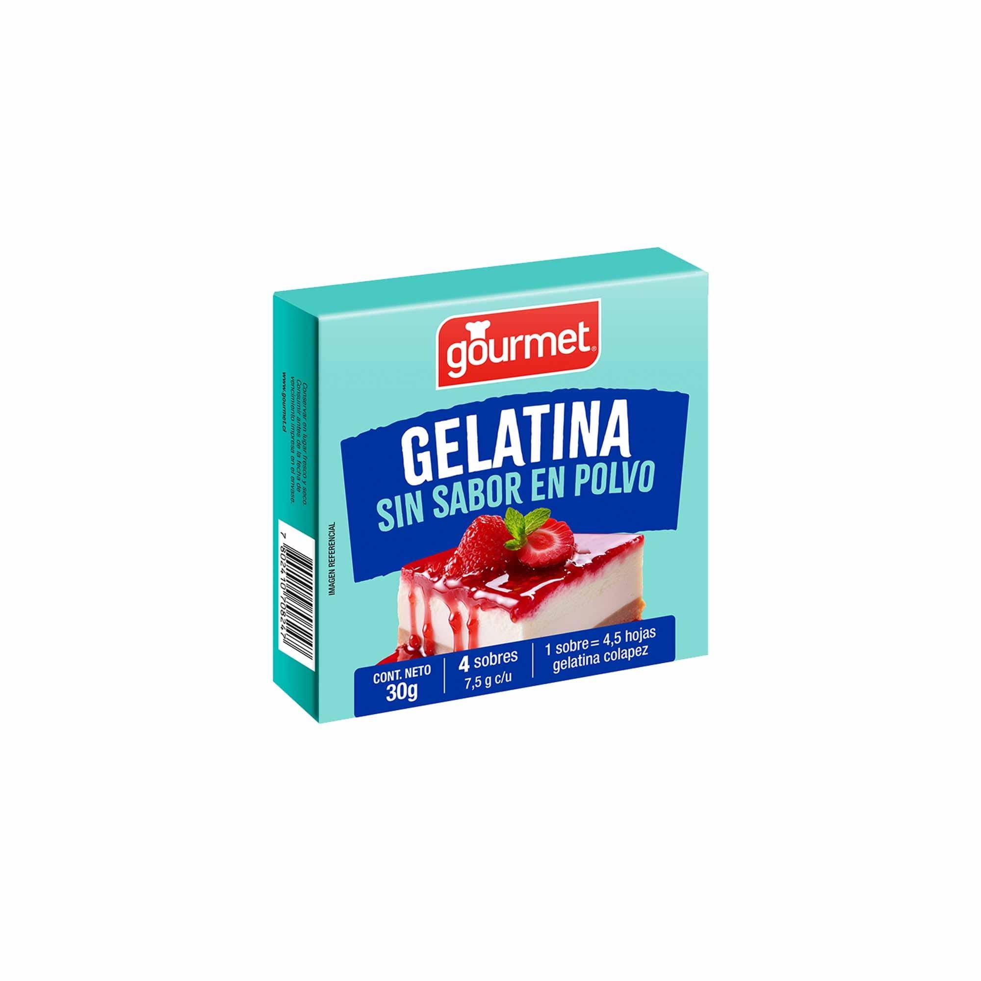 Gelatina Sin Sabor Caja 30 g Gourmet