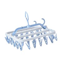 Magideal - Colgador De Clip Giratorio De 360 Degree Para Ropa, Toallas, Colgador De Secado Para Colgar En El Hogar, Tendedero Para Calcetines, Bufanda, Ropa Interior, , Azul