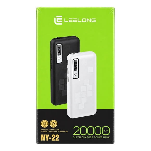 Power Bank 20000 mAh Batería Externa Cargador Portátil Leelong NY22