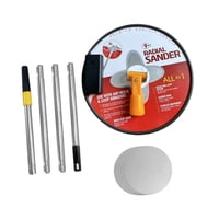 Ioensy - Lijadora De Pértiga Para Paneles De Yeso De Mano Profesional Con Lijadora De Superficies De Pared De Pértiga Roja