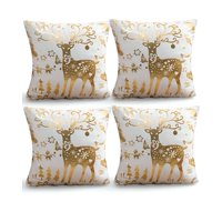 Genérico - Pack De 4 Fundas De Cojin Para Navidad M4