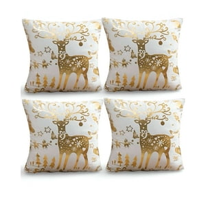 Genérico - Pack De 4 Fundas De Cojin Para Navidad M4