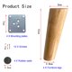 thumbnail image 3 of Patas para muebles KITEVICH de madera maciza de 15 cm, paquete de 4, 3 of 8