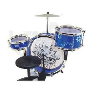 Genérico - Pack X 3 Bateria De Juguete Para Niños Big Band Azul