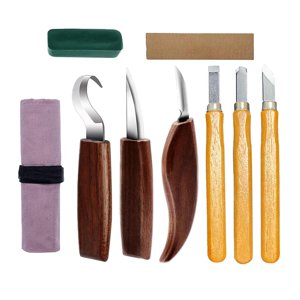 Magideal - Herramientas Mano Para Trabajar La También, L Cuchillo Carpintería Para Principiantes , Juego De 9 Piezas