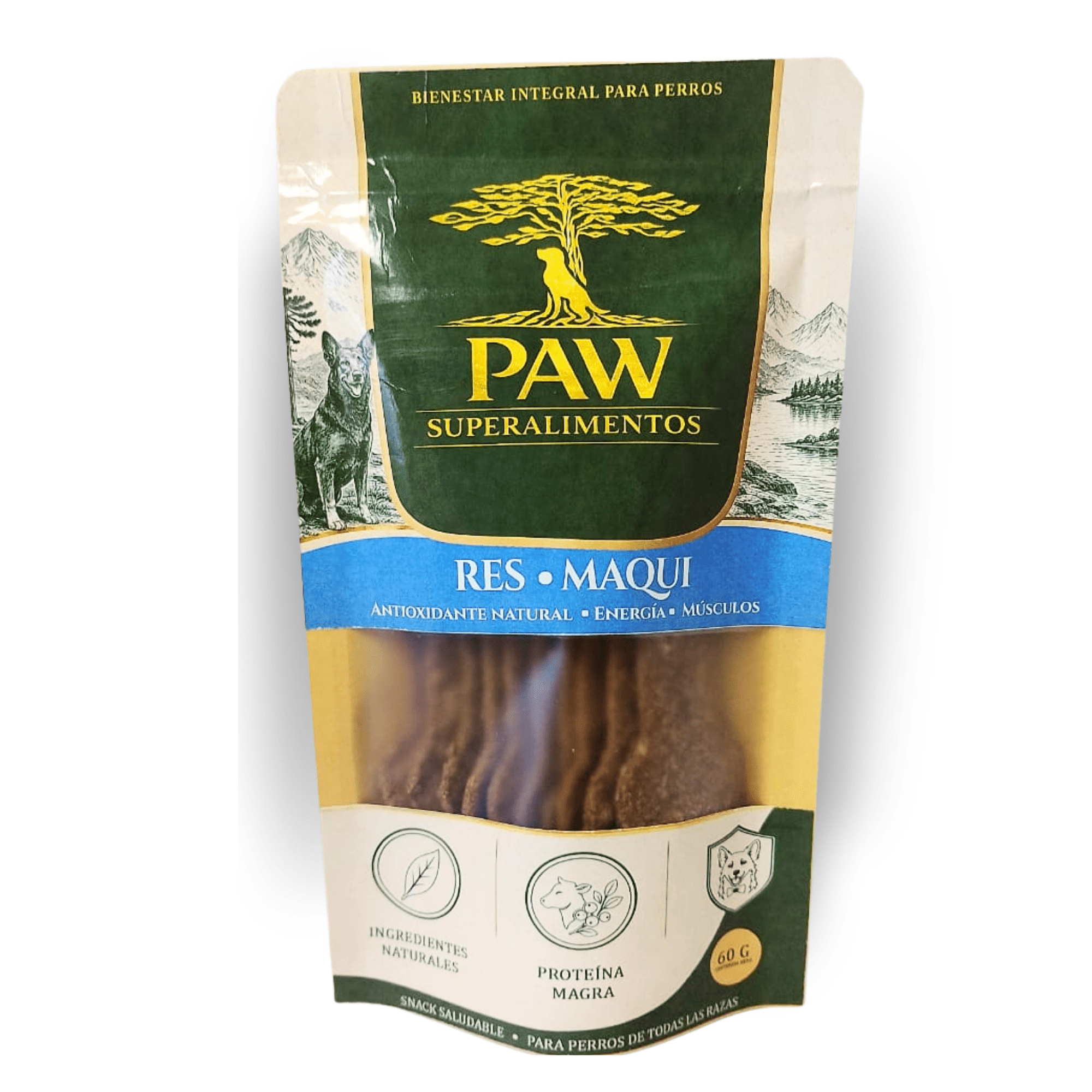 Snack galletas para perros Res Maqui 60 g