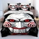 thumbnail image 3 of Juego de ropa de cama con diseño de Chucky y Saw de la película de terror, funda nórdica, funda de almohada, tamaño King/Queen - Lc, 3 of 3