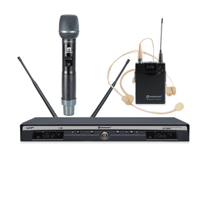 Relacart Ur-222D Mc Sistema Inalámbrico De Mano Y Cintillo Headset