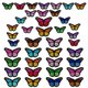 thumbnail image 1 of Applique de tela AUGSUN 40 piezas mariposa para planchar, 1 of 7