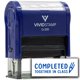 thumbnail image 1 of Sello de goma Vivid Stamp Q-200 con tinta azul, 1 of 9