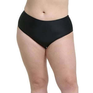 Samia - Bikini Calzón Estilo Pin Up Negro M