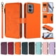 thumbnail image 3 of Funda Cartera Mariposa para [Motorola Moto G55 5G] con Soporte y Cremallera Naranja, 3 of 6