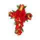 thumbnail image 1 of Artificial Tulip Flower Wreath Garland Hanger Pascua Pascua Puerta Delantera Bozo Rojo, 1 of 5