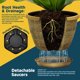 thumbnail image 4 of Macetas Lifemaster en forma de barril de whisky, 25 cm, 5 unidades, plástico, 4 of 7