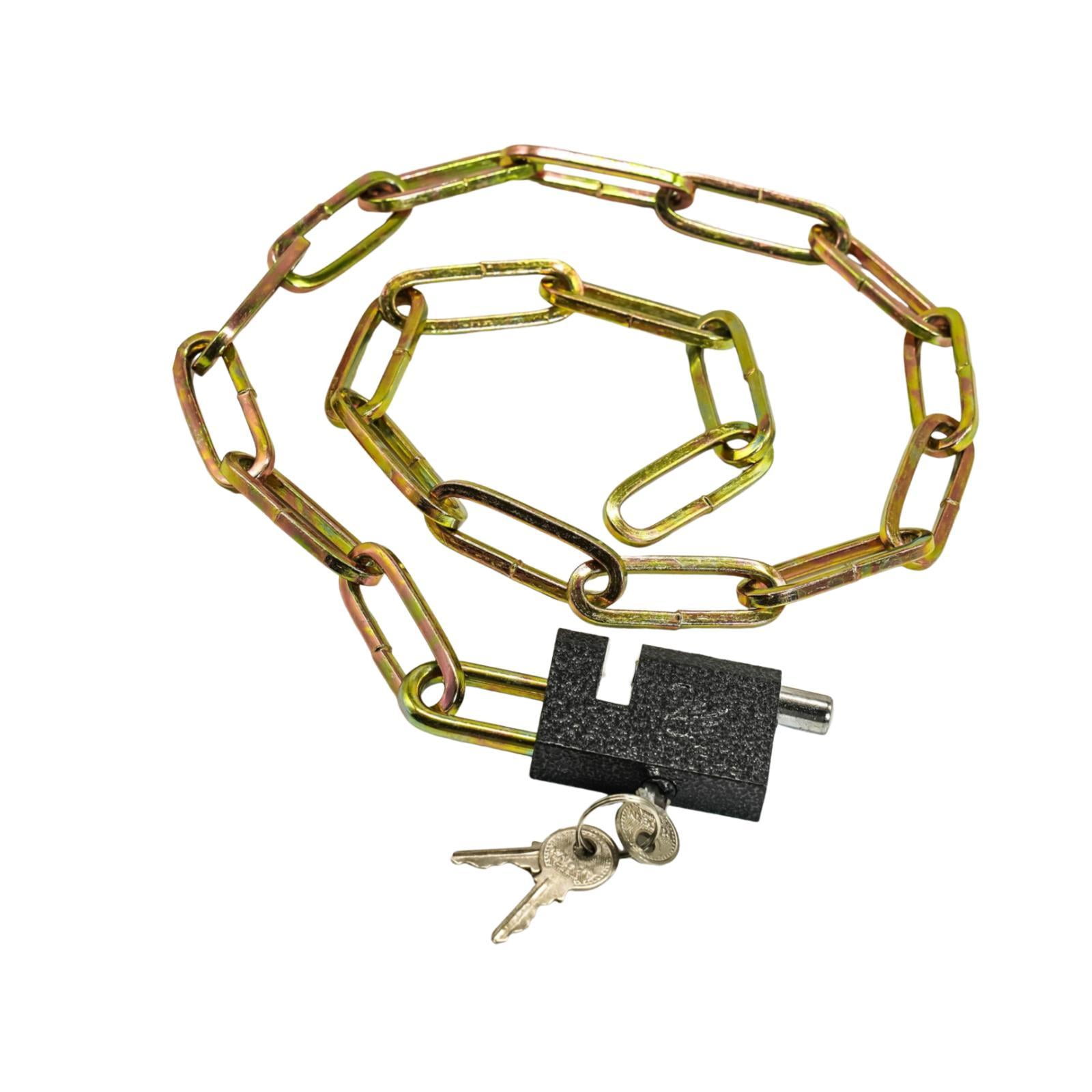 Magideal - Candado De Cadena Para Bicicleta, Candado De Puerta Engrosado, Cadenas De Seguridad Multifunción Para Bicicletas, Seguridad Para Puertas, Bicicletas D