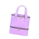 thumbnail image 3 of Bolsa de almacenamiento de esmalte de uñas de 2 niveles Bolsa de transporte de herramientas portátiles de arte de uñas portátiles Caja de soporte de violeta, 3 of 5