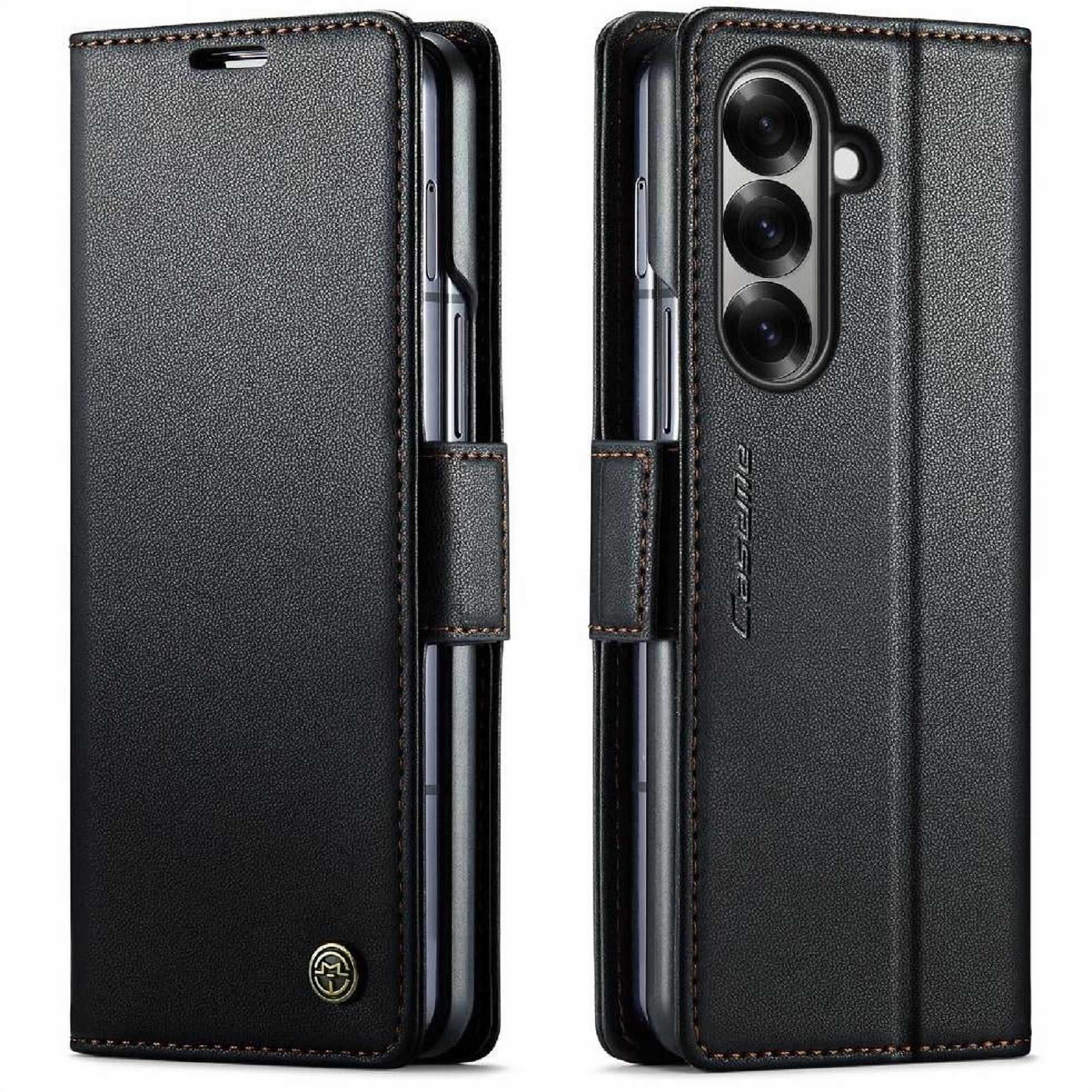 Caseme Tipo Cartera Samsung Galaxy Z Fold 7 5g Con Cierre Magnético, Rfid, Tarjetero, Soporte, Carga Inalámbrica