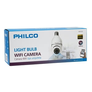 Cámara Seguridad Cctv Wifi Tipo Ampolleta 2Mp W9120, Philco Color Blanco Open Box