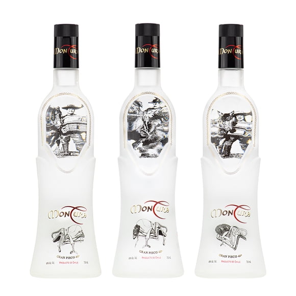 Triología Gran Pisco Montura 46º Huaso-Huasa-Rampante