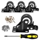 thumbnail image 3 of Juego de 4 ruedas Caster Wheels CLOATFET de 5 cm, resistentes, con bloqueo y freno, 3 of 7