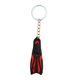 thumbnail image 3 of Novedad Mini Dive Flippers Llavero Titular Llavero Llavero Rojo, 3 of 5