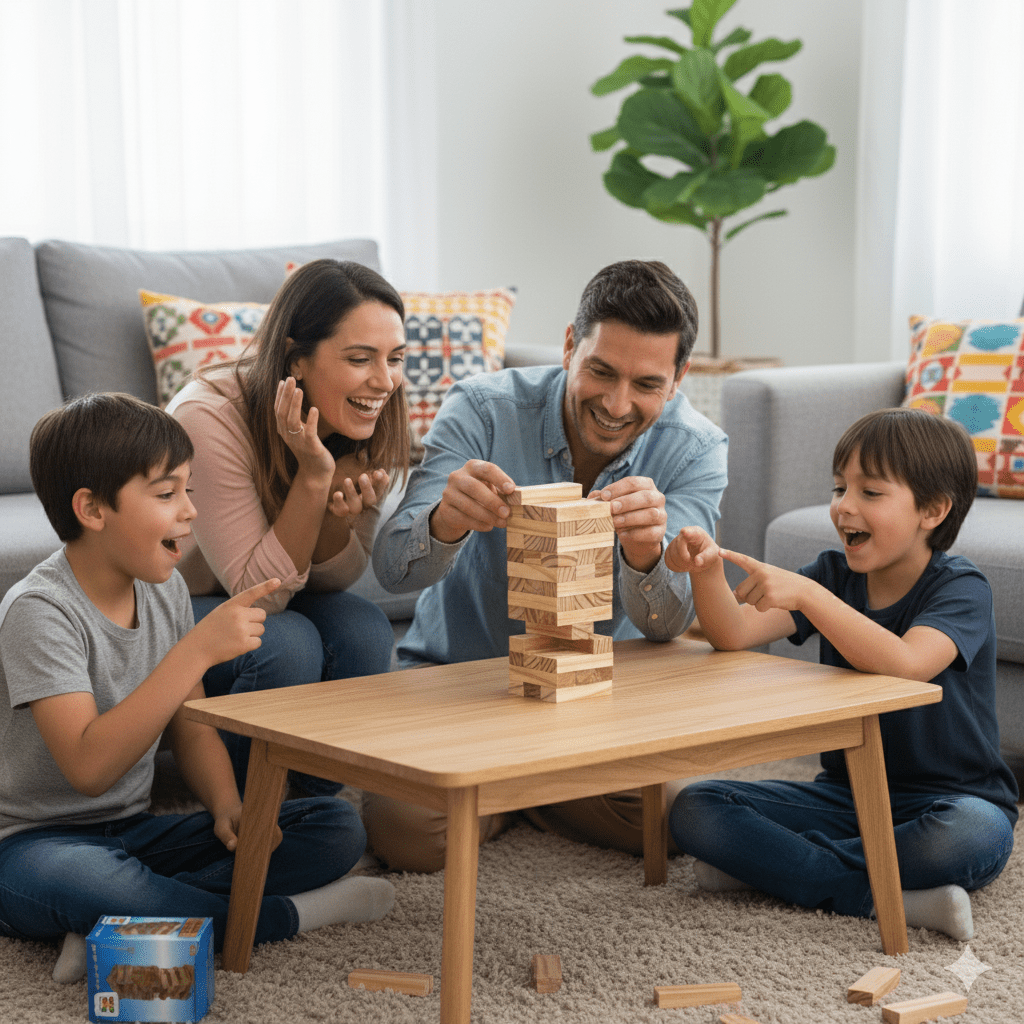 Juego De Mesa Torre Madera Chica - Toyng