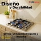 thumbnail image 2 of Cocina Encimera A Gas Natural 4 Platos Acero Inoxidable Premium, 2 of 9