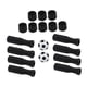 thumbnail image 4 of Mangos De Futbolín, Mini Juego De Fútbol De Mesa, Prácticos Tapones Octogonales Negros, 4 of 5