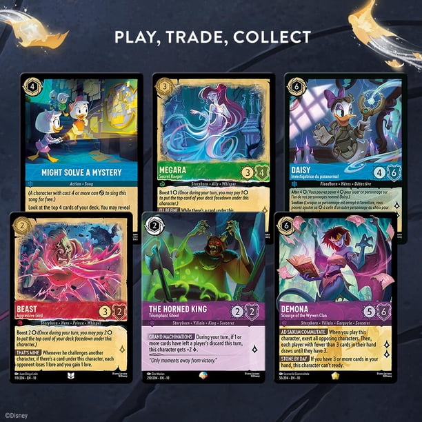 Caja De Almacenamiento De Cartas Disney Lorcana Whispers Tcg | Lider