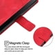 thumbnail image 5 of Funda Cartera para Samsung Galaxy S26 Edge con Soporte y Ranuras, Resistente a Golpes y Rayones Rojo, 5 of 6