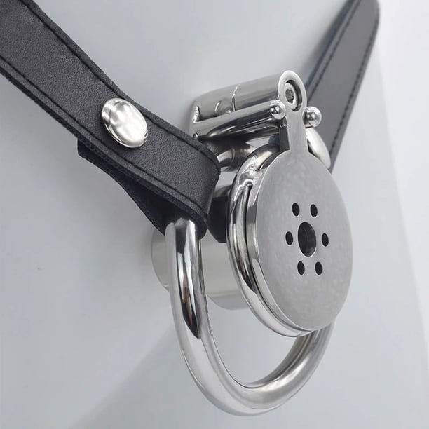 FRRK Sissy Flat Pancake Chastity Cage Urethral Metal Penis Rings Stainless Steel BDSM Sex Toys Intimate Products for Adults 18